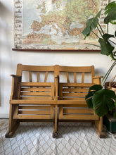 Coppia poltrone da cinema in legno