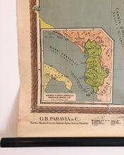 Cartina geografica vintage - Albania