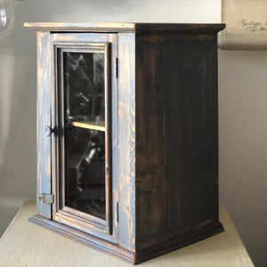 vintage cabinet armadietto mobiletto pensile stipetto vetrinetta vetrina legno country shabby credenza credenzino stipetto armadietto