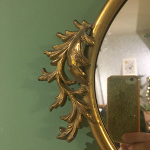 Specchio in ottone con catena