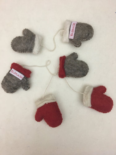 decor decorazione natale lana feltro handmade