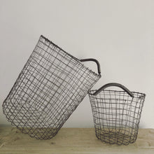 wired basket cesto filo metallo grigio nordic accessori 