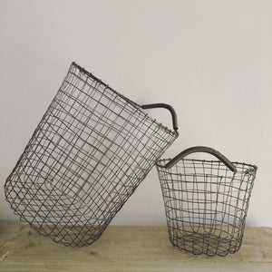 wired basket cesto filo metallo grigio nordic accessori 