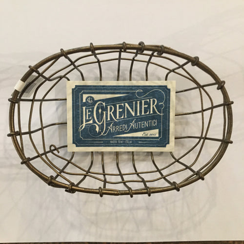 basket cestino metallo