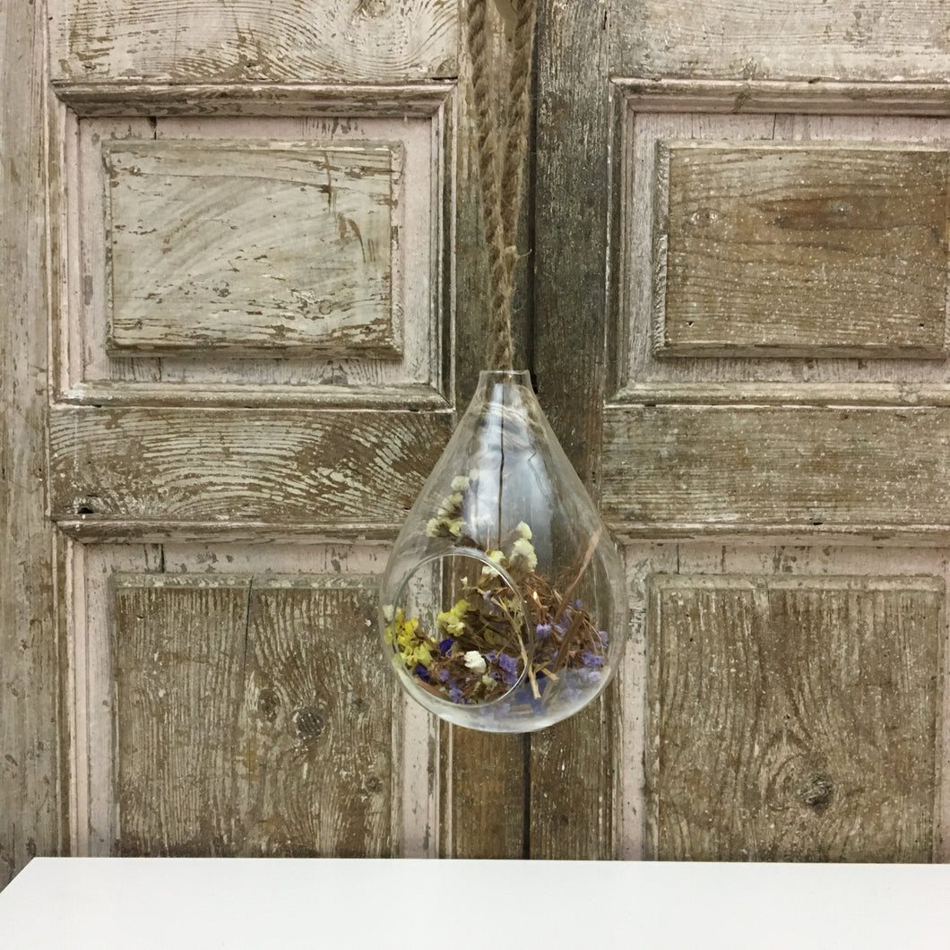 Glass drop - Hanging bird house