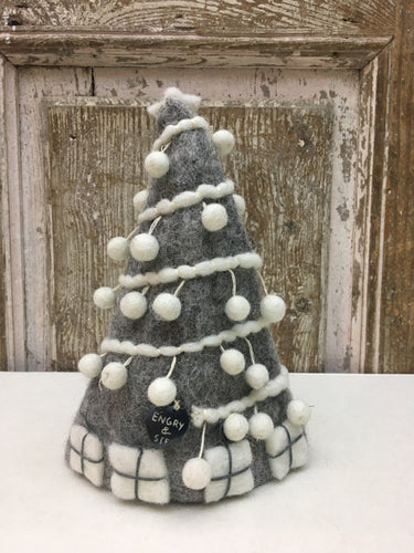 Decorazione albero di Natale con pompon