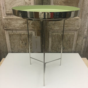 tavolino salotto side table tray green alluminio aluminium nordic 
