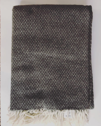 grey merino wool plaid cozy