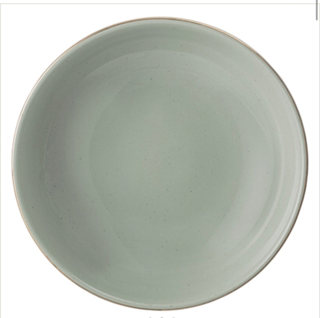 spring serving bowl ceramic stoneware green piatto